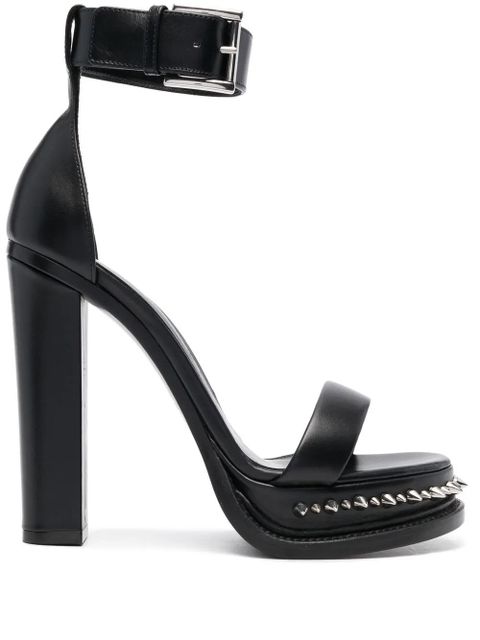 Alexander McQueen spiked-sole high-heel sandals - Black - zdjęcie produktu nr 1