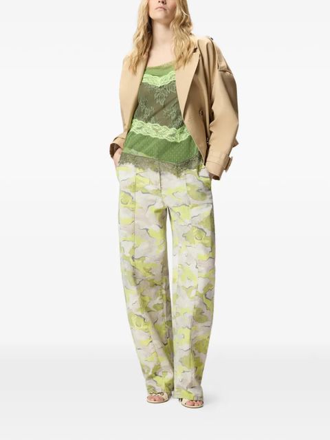 PINKO camouflage-print darted trousers - Yellow - zdjęcie produktu nr 2