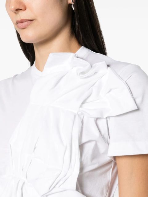 Comme Des Garçons 3D-detail cotton T-shirt - White