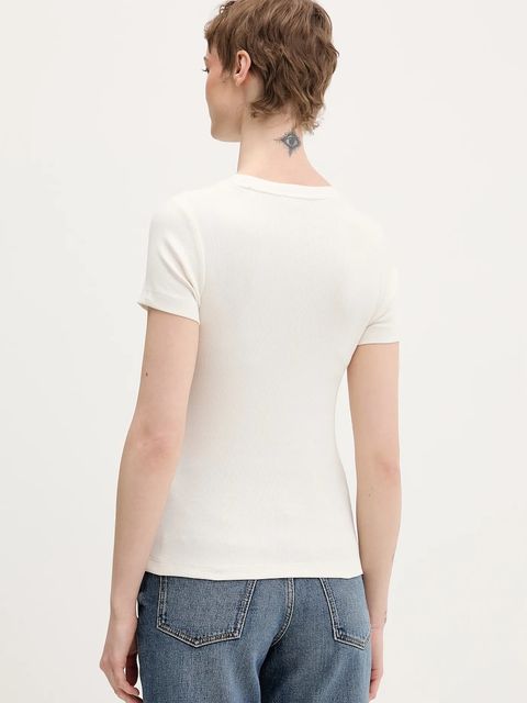 Guess Jeans t-shirt damski kolor beżowy W6RP21 KA0H1 - zdjęcie produktu nr 2