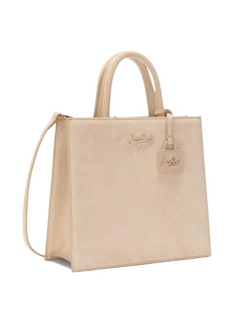 MC2 Saint Barth Midi Shop logo patch tote bag - Neutrals