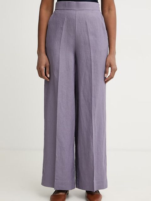 United Colors of Benetton spodnie damskie lniane - zdjęcie produktu nr 1