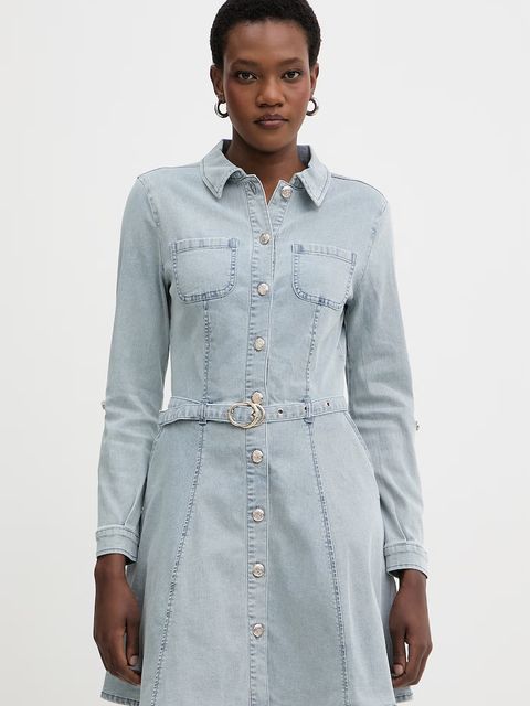 Morgan sukienka koszulowa jeansowa - zdjęcie produktu nr 2