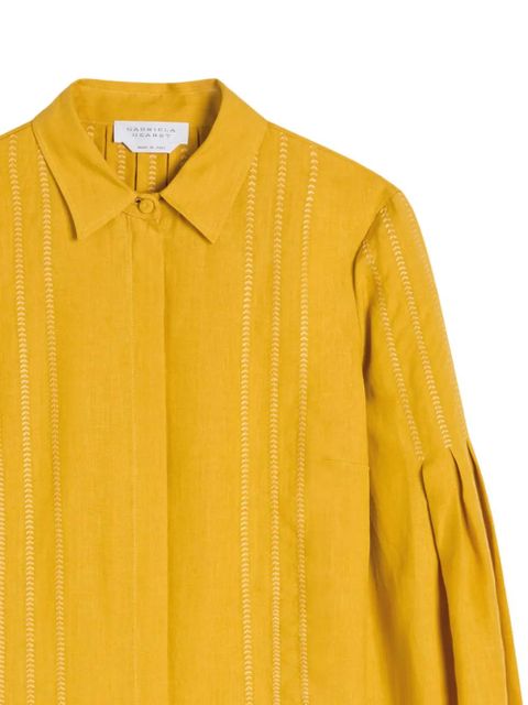 Gabriela Hearst Inga embroidered balloon-sleeve blouse - Yellow - zdjęcie produktu nr 2