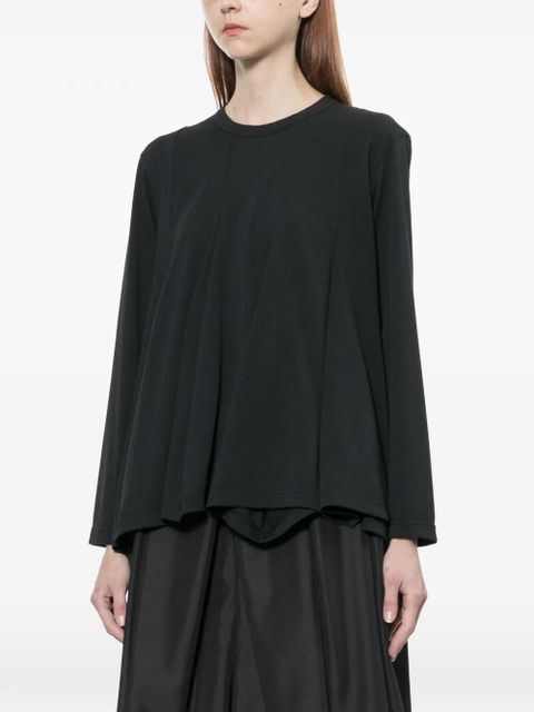 Comme Des Garçons draped T-shirt - Black