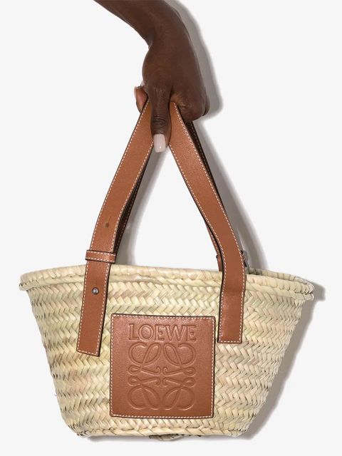 LOEWE raffia tote bag - Neutrals
