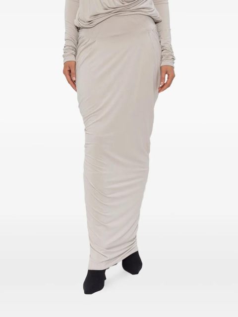ENTIRE STUDIOS draped jersey skirt - White