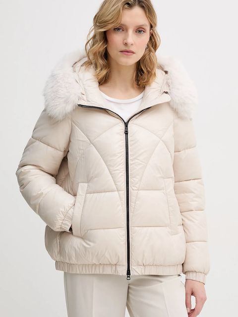 Geox kurtka BACKSIE kolor beżowy zimowa W5628S T3121 - zdjęcie produktu nr 1