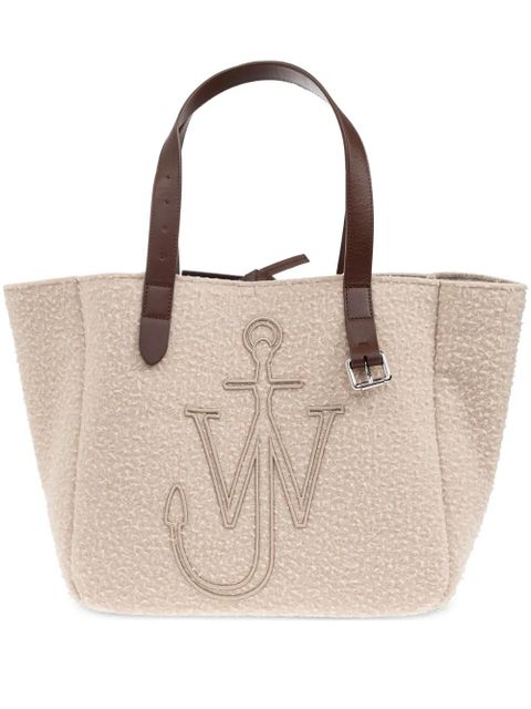 JW Anderson logo-embroidered tote bag - Neutrals - zdjęcie produktu nr 1