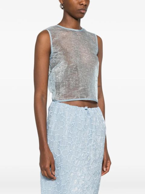 Cecilie Bahnsen Katia sleeveless top - Blue
