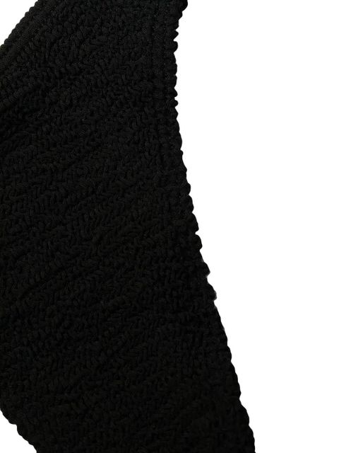 Bond-eye Bound seersucker bikini bottoms - Black