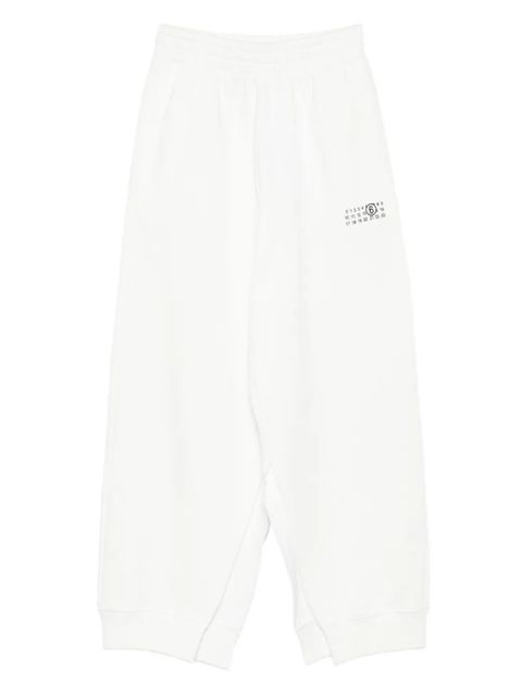 MM6 Maison Margiela number-print track pants - White - zdjęcie produktu nr 1