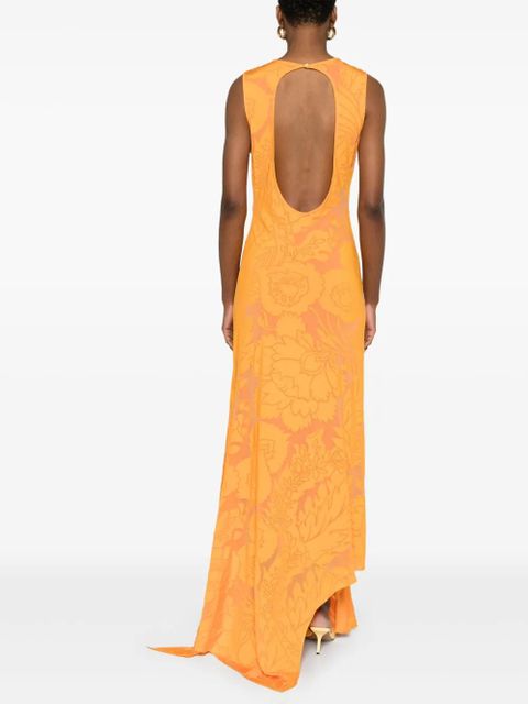 ETRO jacquard maxi dress - Orange