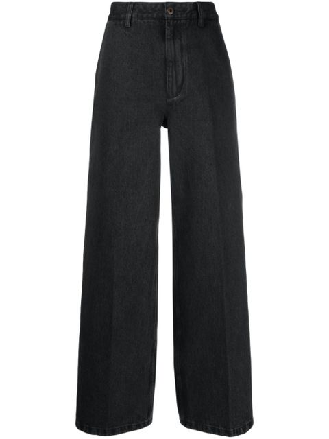 LOEWE x Suna Fujita wide-leg jeans - Black