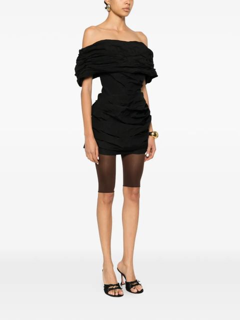 Magda Butrym ruched off-the-shoulder mini dress - Black