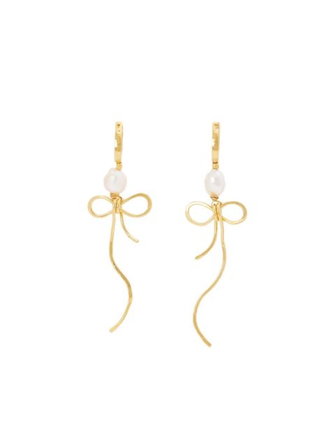 Marni pearl bow drop earrings - Gold - zdjęcie produktu nr 2