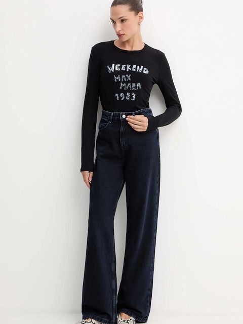 Weekend Max Mara longsleeve RENOIR kolor czarny 2525946032600 - zdjęcie produktu nr 2