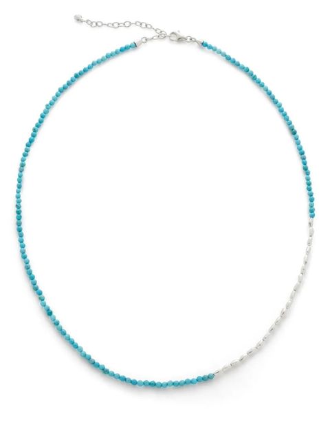Monica Vinader Nugget Gemstone beaded necklace - Silver - zdjęcie produktu nr 1