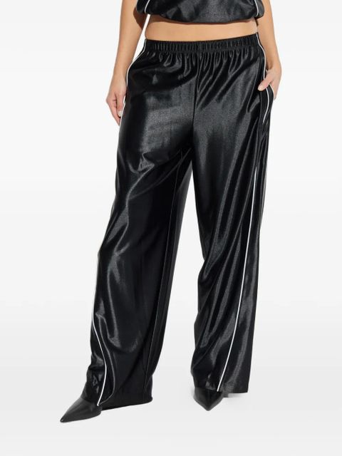 Alexander Wang elasticated-waistband trim-detal trousers - Black