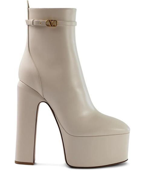 Valentino Garavani platform-sole boots - Neutrals - zdjęcie produktu nr 1