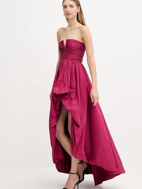 Pinko sukienka kolor różowy mini rozkloszowana 105537 Y3LE