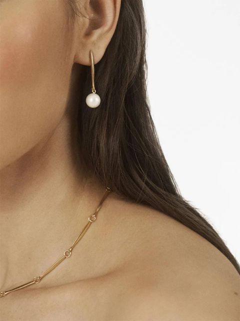 Monica Vinader Nura pearl drop earrings - Gold
