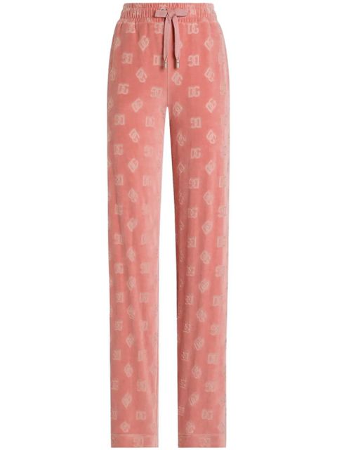 Dolce & Gabbana DNA logo-jacquard track pants - Pink - zdjęcie produktu nr 1