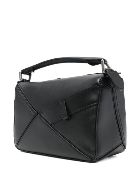LOEWE Puzzle leather tote bag - Black - zdjęcie produktu nr 2