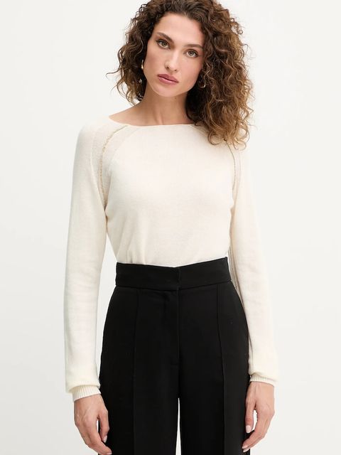 Silvian Heach sweter KARIM damski kolor beżowy lekki GPA25241MA - zdjęcie produktu nr 1