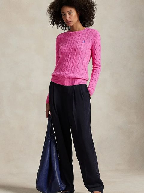 Polo Ralph Lauren sweter damski kolor różowy lekki 211971865 - zdjęcie produktu nr 2