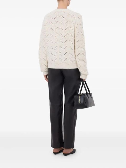 LouLou de Saison Bach crochet button cardigan - Neutrals