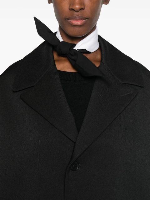 MM6 Maison Margiela single-stitch coat - Black