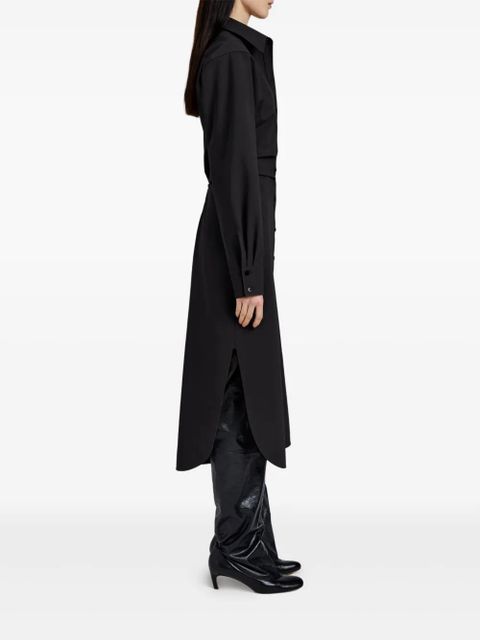 Proenza Schouler buttoned-down cinched shirt midi day dress - Black - zdjęcie produktu nr 2