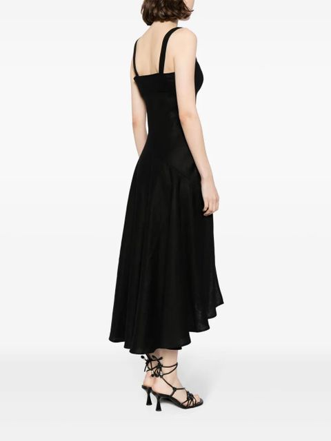 Reformation Bekki linen dress - Black