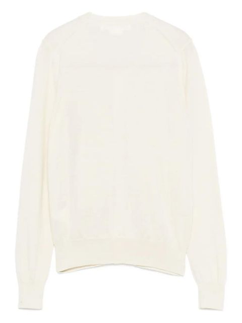 Comme Des Garçons tiered-ruffle cardigan - White - zdjęcie produktu nr 2