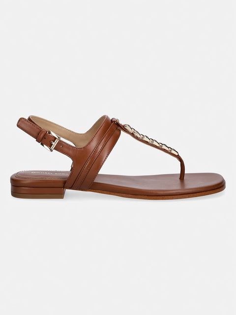 MICHAEL Michael Kors sandały na płaskim obcasie damskie skórzane Marcia Thong Sandal - zdjęcie produktu nr 1