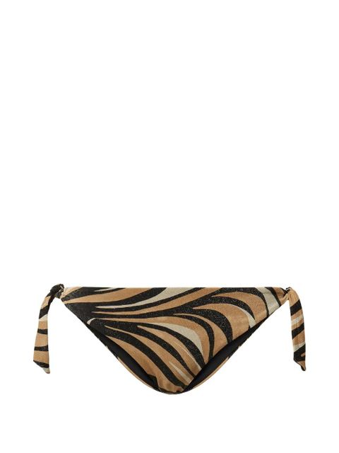 TWINSET zebra-print bikini thong - Brown - zdjęcie produktu nr 1