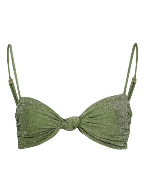 Johanna Ortiz Heliconia shimmering bikini top - Green - zdjęcie produktu nr 1