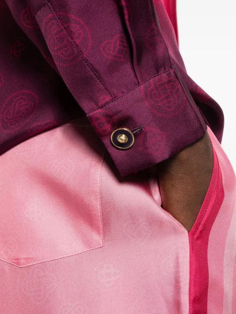 Casablanca gradient bow shirt - Pink