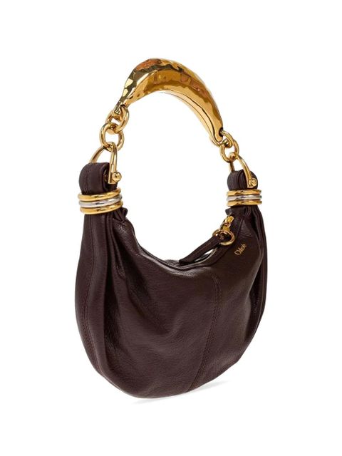 Chloé mini Bracelet leather shoulder bag - Brown