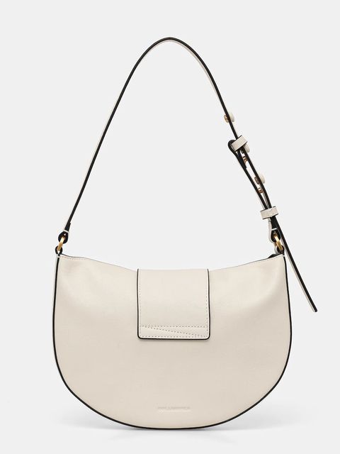 Karl Lagerfeld torebka skórzana K/SIGNATURE kolor biały B1W30059 - zdjęcie produktu nr 2