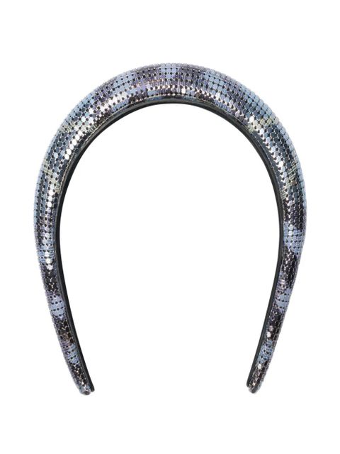 Burberry Check mesh headband - Silver - zdjęcie produktu nr 1