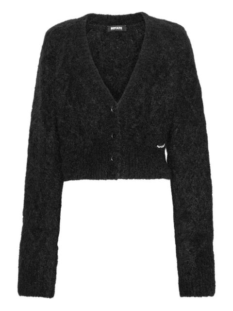 ROTATE BIRGER CHRISTENSEN V-neck cardigan - Black - zdjęcie produktu nr 1