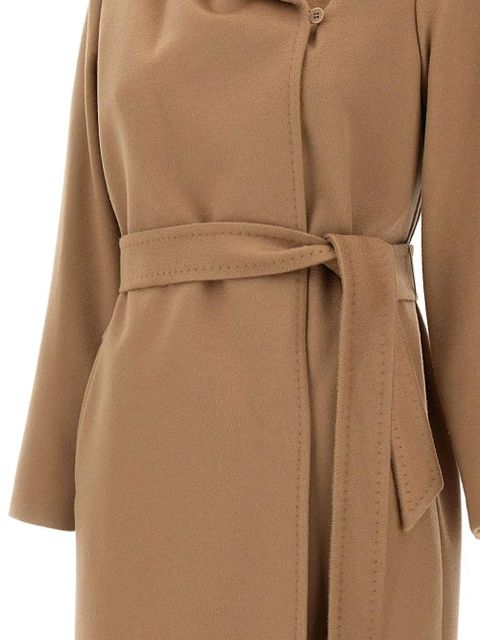 Max Mara belted wool double-breasted coat - Brown
