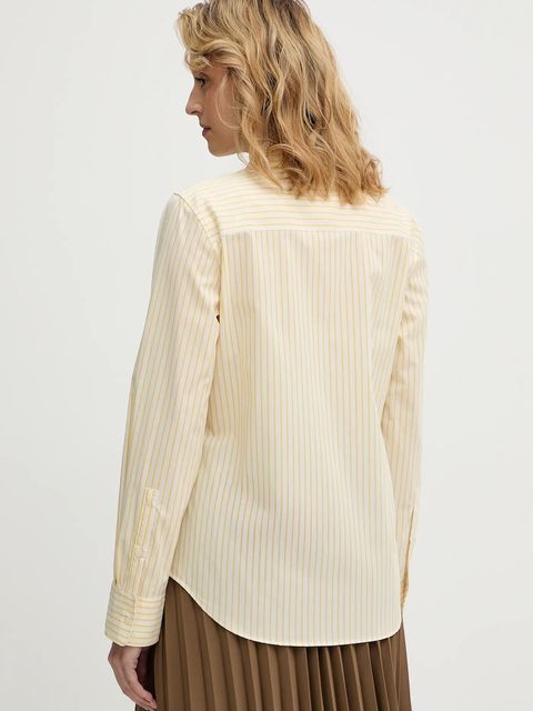 Tommy Hilfiger koszula damska kolor żółty regular z kołnierzykiem klasycznym WW0WW47169