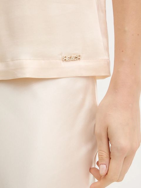 Silvian Heach t-shirt OREILLE damski kolor beżowy GPA25530BL