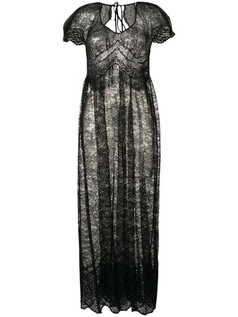 Rabanne lace maxi dress - Black - zdjęcie produktu nr 1