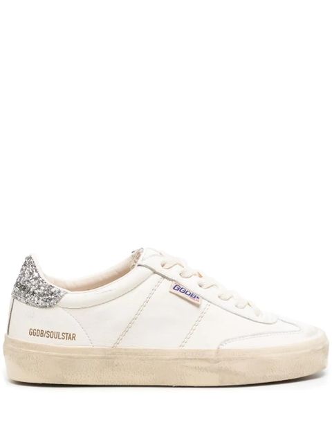 Golden Goose Soul Star distressed glittered sneakers - White - zdjęcie produktu nr 1