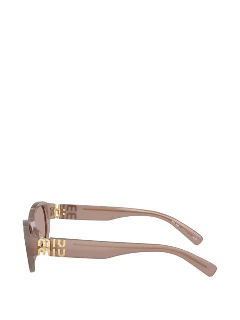Miu Miu Eyewear geometric-frame sunglasses - Neutrals