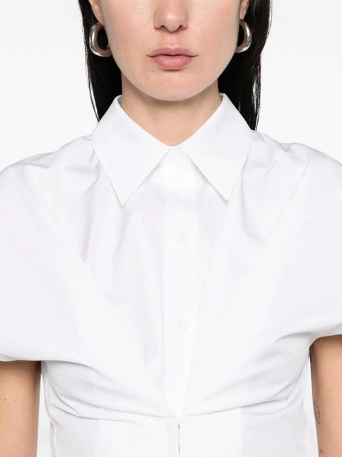 Alexander McQueen twist-front shirt - White